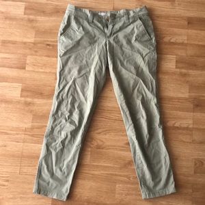 Green Capri Dress Pants